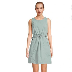 Avia Women's Nylon Sleeveless Dress with Belt and Pockets -NWT